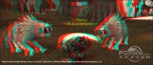 《魔兽世界》中的3D显示界面 《魔兽世界》中的3D显示界面