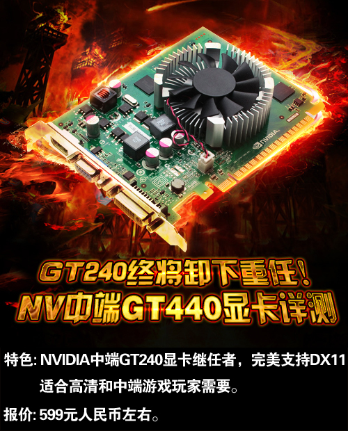 GT240终将卸下重任!NV中端GT440显卡详测