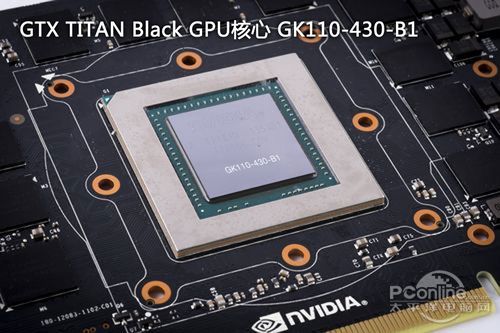 TITAN Black核心部分的GK110-430 TITAN Black核心部分的GK110-430