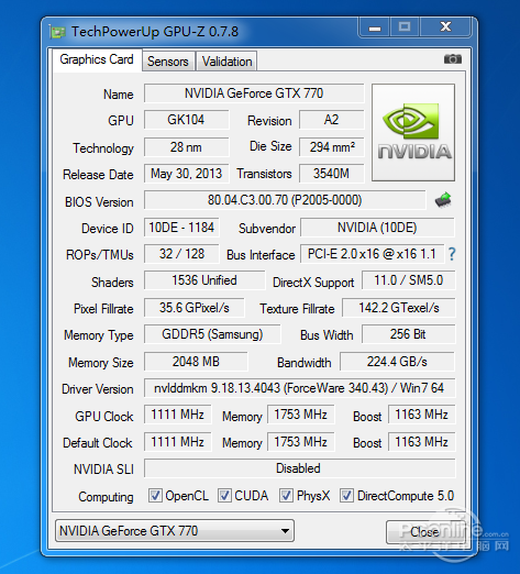 “冷”“静”才是王道！铭鑫GTX770评测