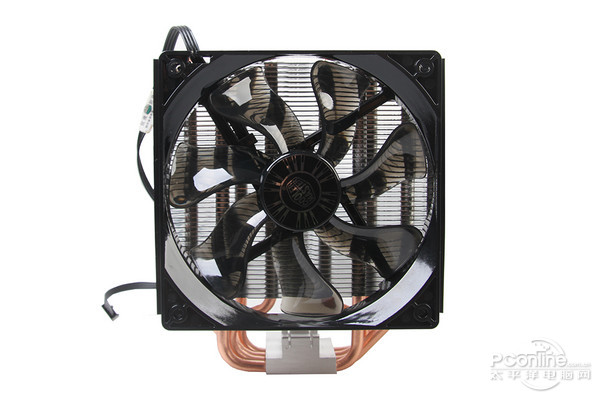 酷冷至尊暴雪T4 安装风扇后 酷冷至尊暴雪T4 安装风扇后