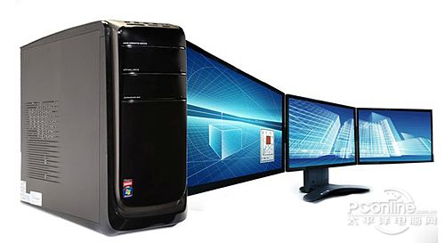 华硕CG1330三联屏台机