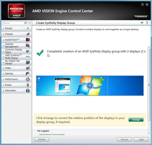 华硕CG1330三联屏台机