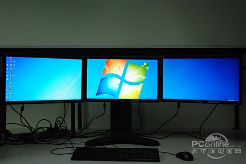 华硕CG1330三联屏台机