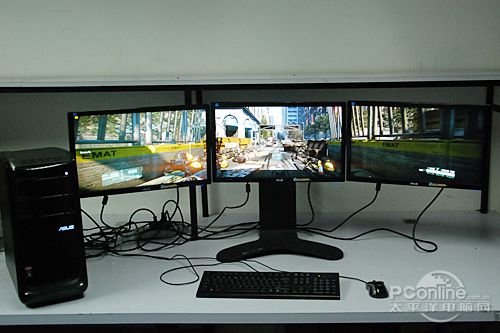 华硕CG1330三联屏台机