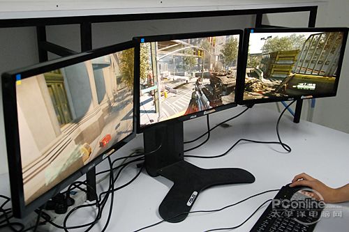 华硕CG1330三联屏台机