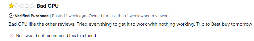 6800M频频翻车，BestBuy差评不断