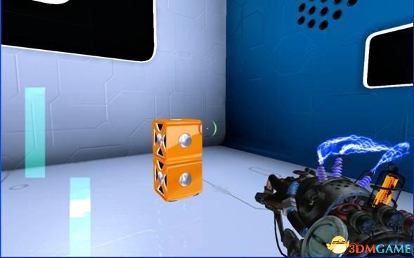   游戏中的第一个谜题，把两个磁力箱重叠，反向相斥来打破上方的机关