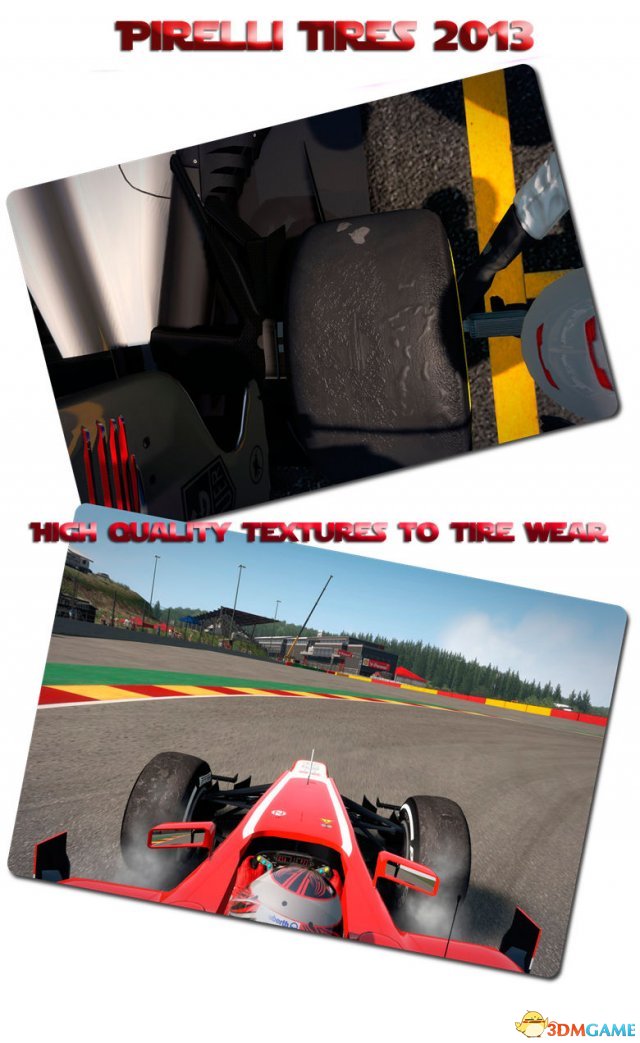 F1 2013 轮胎MOD 增加抓地力及减少轮胎损耗