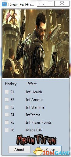 杀出重围3：人类革命 V2.0.66六项修改器[MrAntiFun]