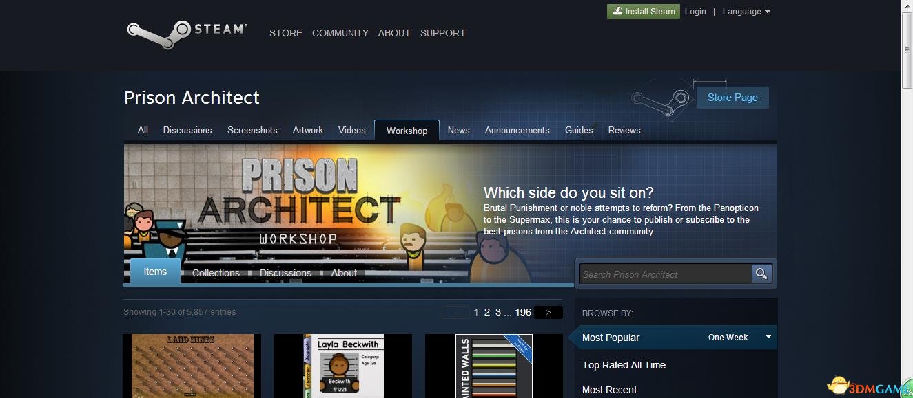 监狱建筑师非正版玩家怎么下载Steam创意工坊MOD