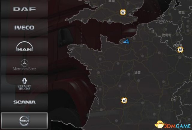 欧洲卡车模拟2卡车销售商位置
