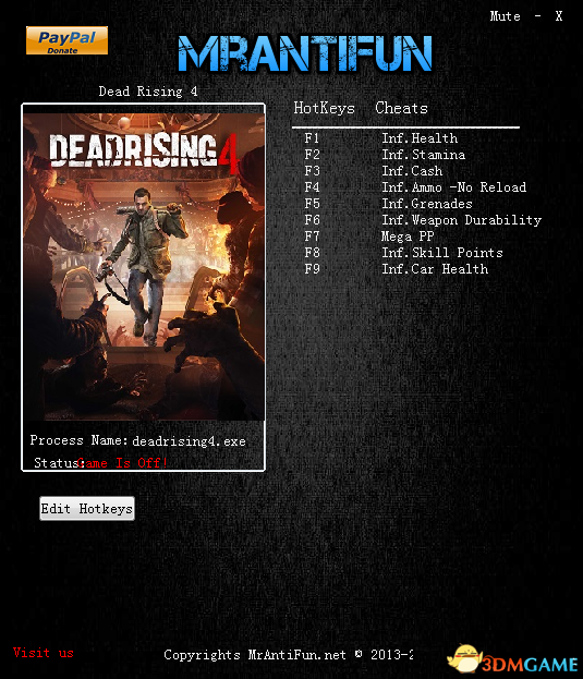 丧尸围城4 v1.0十项修改器[MrAntiFun]