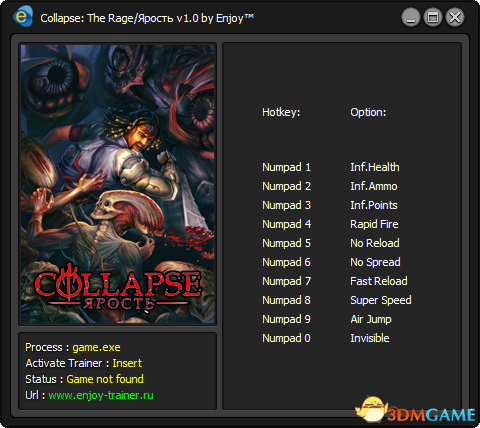 崩溃(Collapse) v1.0十项修改器[ENJ]