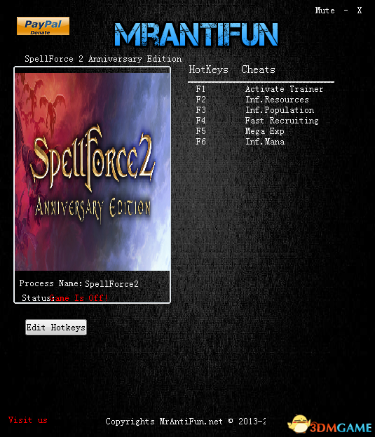 咒语力量2：命运信仰 v2.01五项修改器[MrAntiFun]