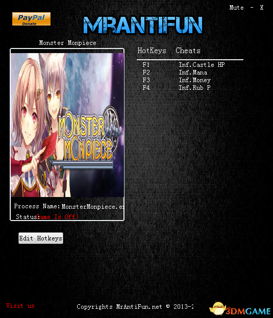 限界凸骑 v1.01四项修改器[MrAntiFun]