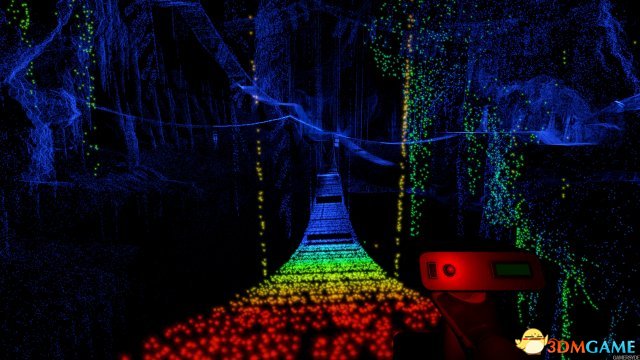 《幽暗扫描》游戏截图欣赏 无数光点照亮黑暗洞穴