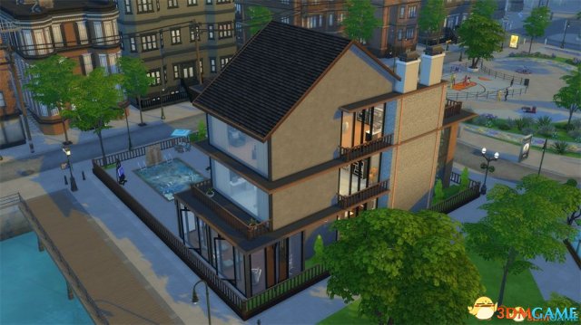 模拟人生4 三米舒诺地图老盐屋加强版MOD