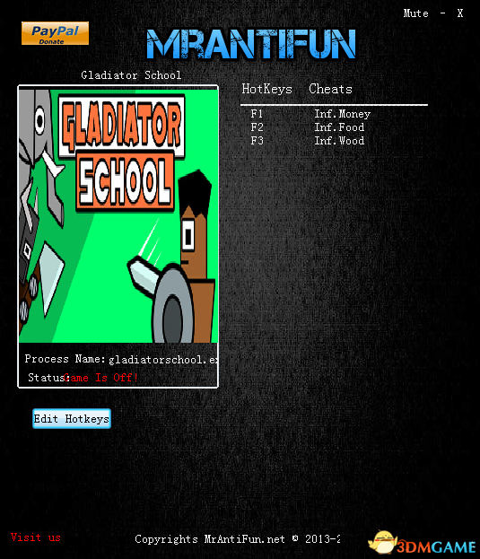 格斗学校 v0.74三项修改器[MrAntiFun] 