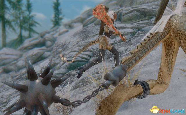 上古卷轴5 元气满满的亚龙人混血女仆MOD