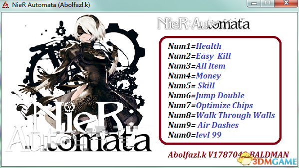 尼尔：机械纪元  v1787043十项修改器[Abolfazl.k]