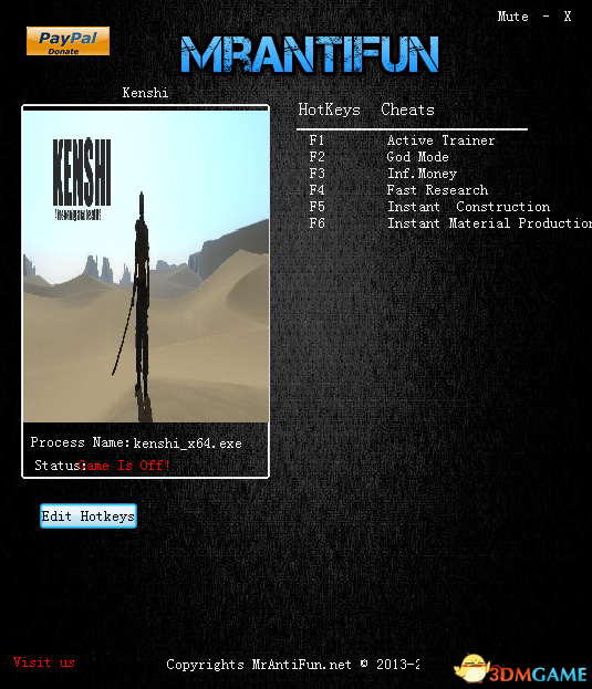 剑士 v0.95.35: x64五项修改器[MrAntiFun]