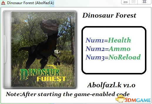 恐龙森林 v1.0三项修改器[Abolfazl.k]