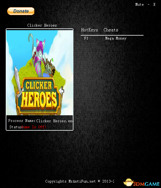 点击英雄 v1.0e9无限金钱修改器[MrAntiFun]