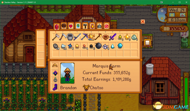 星露谷物语 垂直动作条MOD