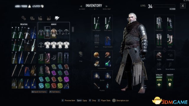 巫师3：狂猎 遗物猎人装备5孔MOD