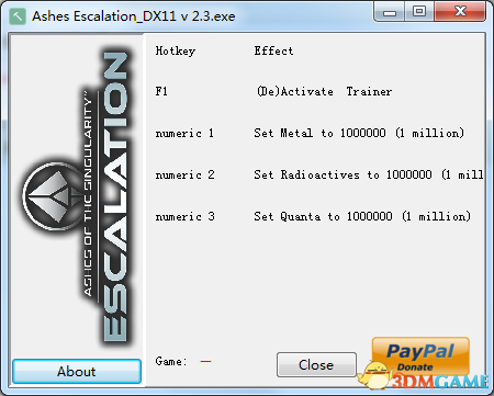 奇点灰烬：拓展版 v2.30.27172三项修改器