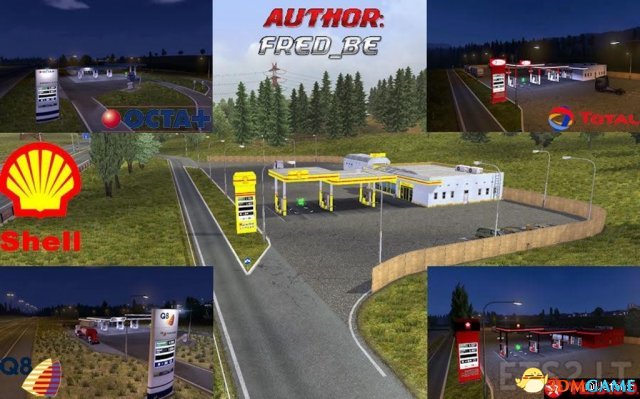 欧洲卡车模拟2 真实加油站MOD