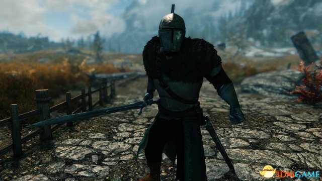 上古卷轴5:天际重制版 黑魂法汉铠甲MOD