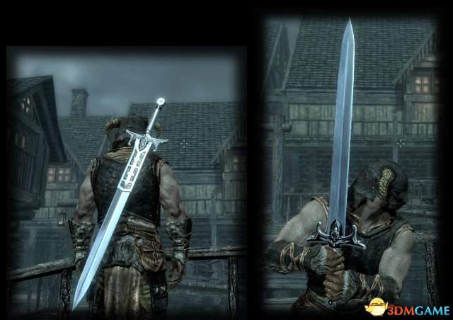 上古卷轴5 银质龙血大剑mod