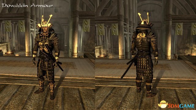 上古卷轴5：天际重制版 日本武士和服甲胄服装包MOD
