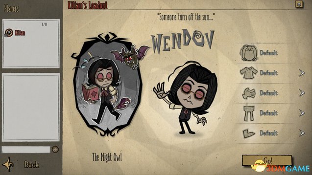 饥荒：联机版 夜行者Wendov人物MOD