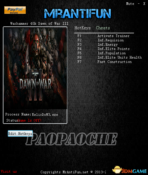 战锤40K：战争黎明3 v4.319.225.17196六项修改器[MrantiFun]