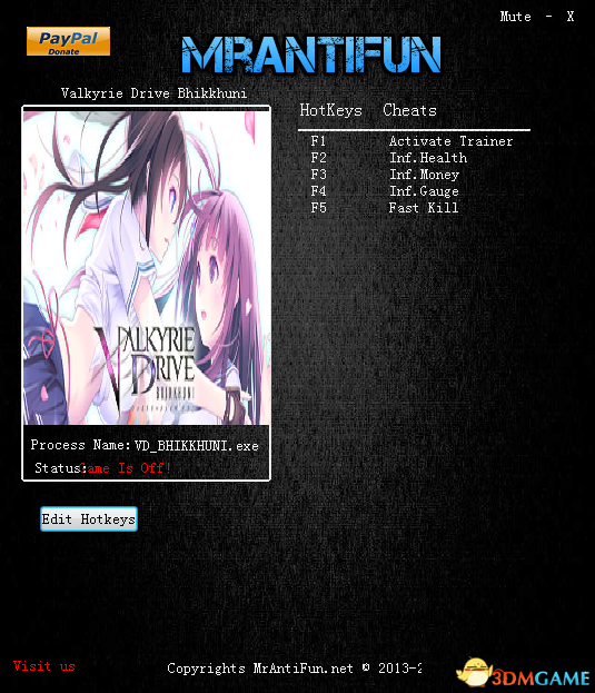 女武神驱动：比丘尼 v1.0四项修改器[mrantifun]