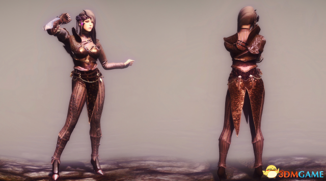 上古卷轴5 黑色沙漠黑骑士性感皮铠MOD