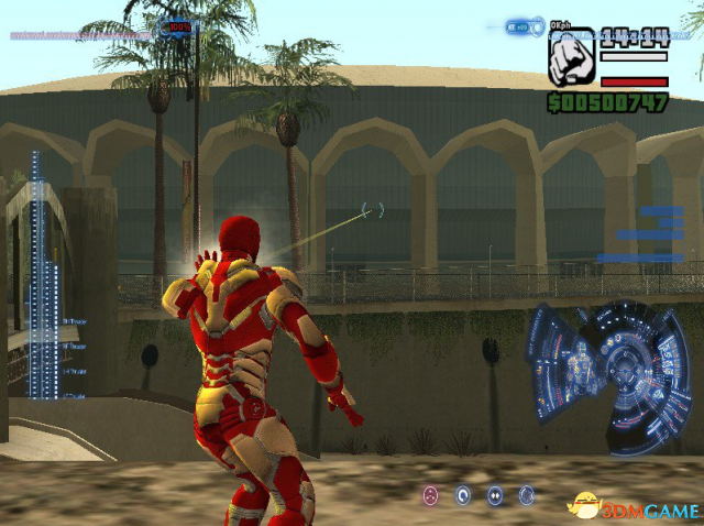 侠盗猎车：圣安地列斯 钢铁侠战衣智能管家老贾HUD