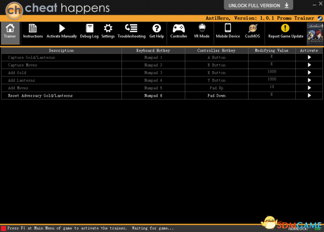 反英雄 v1.0一项修改器[CH]