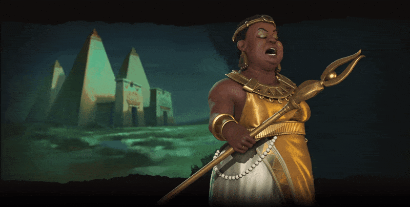 《文明6》最新势力努比亚公布 黑人女王的雄伟霸业