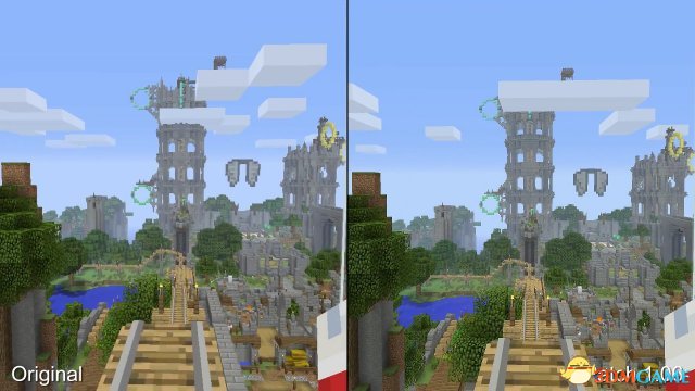 Switch《我的世界》1.06版升级后画面对比视频