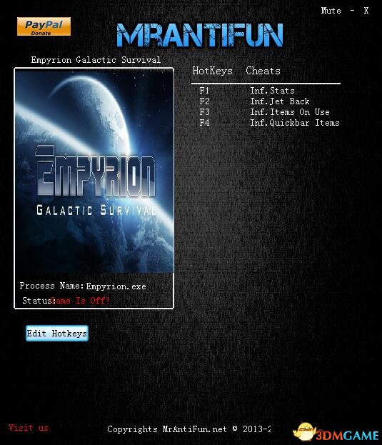帝国霸业：银河生存 v6.5.0四项修改器[MrAntiFun]