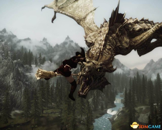 上古卷轴5 魔法飞行扫帚MOD