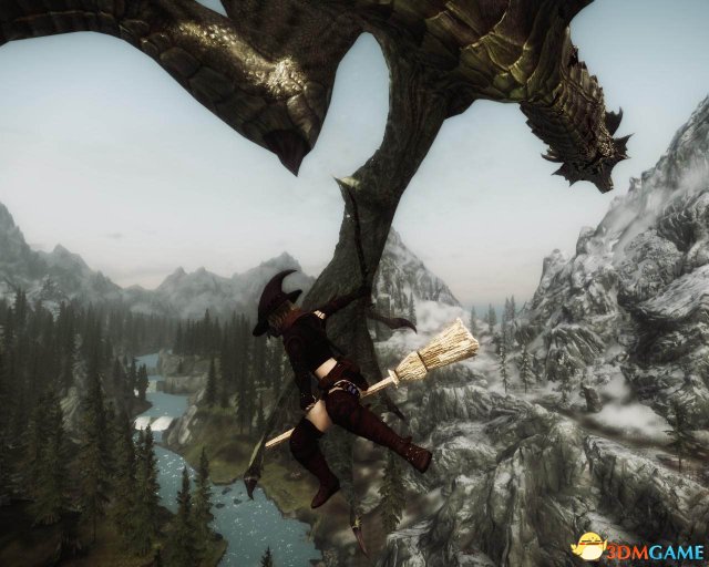 上古卷轴5 魔法飞行扫帚MOD