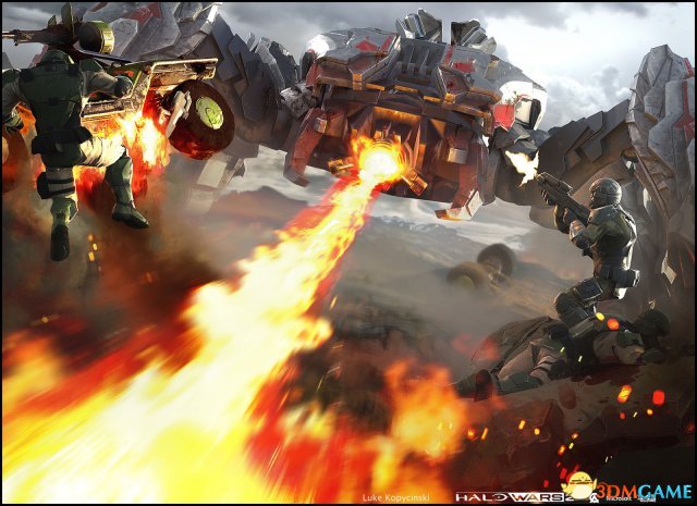 《光环战争2》画师游戏概念画 科幻场面恢弘大气