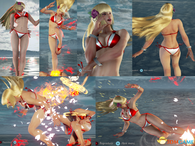 铁拳7 莉莉红白捆绳比基尼MOD