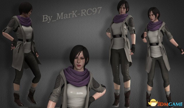 生化危机6 艾达灰色休闲连帽衫MOD