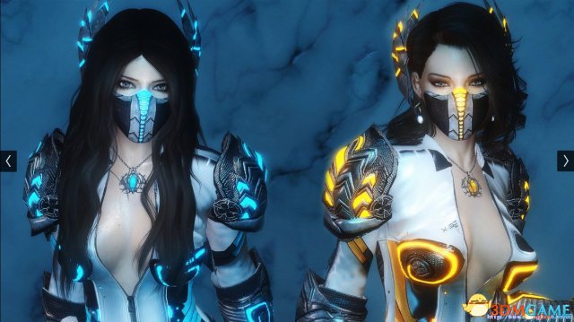 上古卷轴5：天际重制版 永恒闪耀荧光战斗服套装MOD